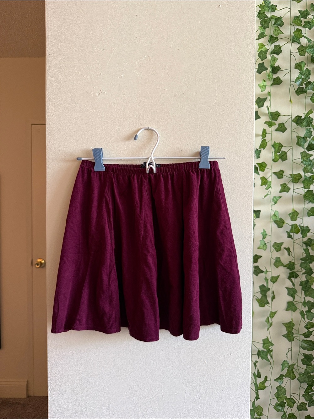Brandy Melville Wine Berry Circle Skirt